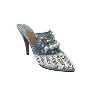 JUST THE RIGHT SHOE Raine 1999 Frosted Fantasy Miniature Heel Shoe With Jewels